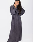 Meliora Dress (Blue Grey) - Dress - Yakira Bella