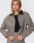 Merlin Jacket (Brown Plaid) - Top - Yakira Bella
