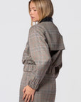 Merlin Jacket (Brown Plaid) - Top - Yakira Bella