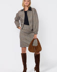 Merlin Jacket (Brown Plaid) - Top - Yakira Bella