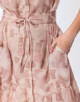 Miley Dress (Pink/Khaki) - Dress - Yakira Bella