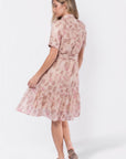 Miley Dress (Pink/Khaki) - Dress - Yakira Bella