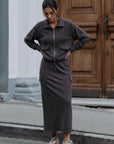 Mina Cargo Skirt 35" (Olive) - Skirt - Yakira Bella
