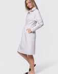 Mina Half Zip Dress 42" (Ivory Heather) - Dress - Yakira Bella