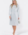 Mina Half Zip Dress 42" (Mint) - Dress - Yakira Bella