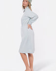 Mina Half Zip Dress 42" (Mint) - Dress - Yakira Bella