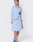 Mina Half Zip Top (Baby Blue) - Top - Yakira Bella