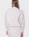 Mina Half Zip Top (Light Grey) - Top - Yakira Bella