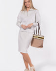 Mina Half Zip Top (Light Grey) - Top - Yakira Bella