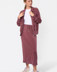 Mina Skirt 35" (Plum) - Skirt - Yakira Bella