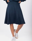 Mina Swing Skirt 23" (Navy) - Skirt - Yakira Bella