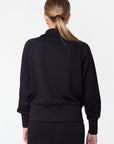 Mina Zip Up Jacket (Black) - Top - Yakira Bella