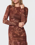 Miri Dress (Brown Flower) - Dress - Yakira Bella
