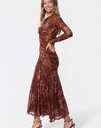 Miri Dress (Brown Flower) - Dress - Yakira Bella