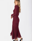 Miri Dress (Burgundy) - Dress - Yakira Bella