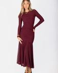 Miri Dress (Burgundy) - Dress - Yakira Bella