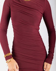 Miri Dress (Burgundy) - Dress - Yakira Bella