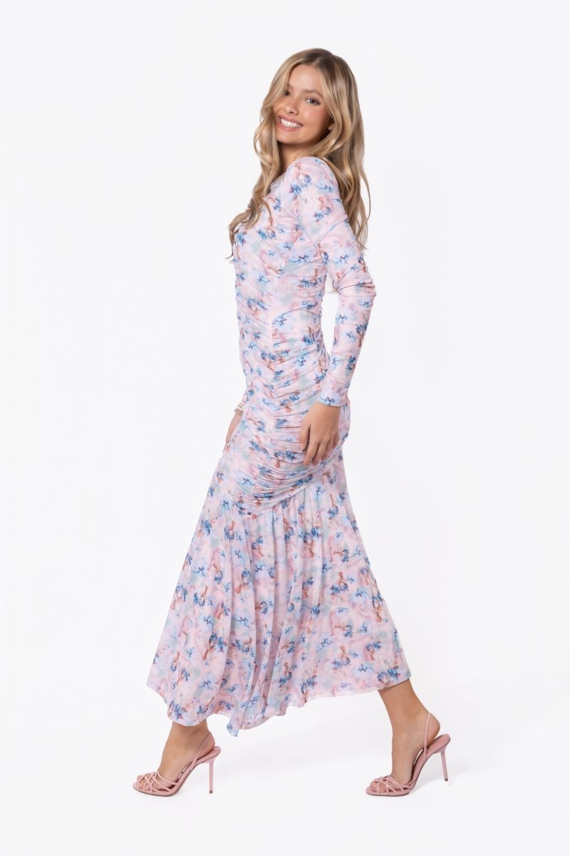 Miri Dress (Light Pink Flower) – Yakira Bella