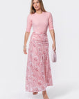 Miri Skirt (Pink Pattern) - Skirt - Yakira Bella