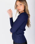 Moss Cardigan (Navy) - Top - Yakira Bella