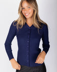 Moss Cardigan (Navy) - Top - Yakira Bella