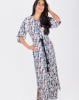 NADIA DRESS (BLACK PATTERN) - Dress - Yakira Bella