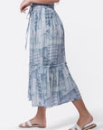 Nancy Skirt (White/Blue) - Skirt - Yakira Bella