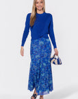 Natalia Skirt (Blue Pattern) - Skirt - Yakira Bella