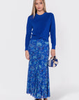 Natalia Skirt (Blue Pattern) - Skirt - Yakira Bella