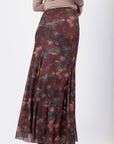 Natalia Skirt (Burgundy) - Skirt - Yakira Bella