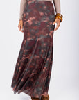 Natalia Skirt (Burgundy) - Skirt - Yakira Bella