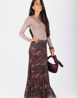 Natalia Skirt (Burgundy) - Skirt - Yakira Bella