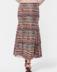 Natalia Skirt (Burgundy Teal) - Skirt - Yakira Bella