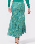 Natalia Skirt (Green Pattern) - Skirt - Yakira Bella