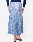 Natalia Skirt (White Blue) - Skirt - Yakira Bella