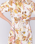Natalie Dress (White Pattern) - Dress - Yakira Bella