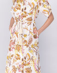 Natalie Dress (White Pattern) - Dress - Yakira Bella