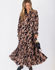 Naya Dress (Black/Pattern) 53" - Dress - Yakira Bella