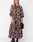 Naya Dress (Black/Pattern) 53" - Dress - Yakira Bella