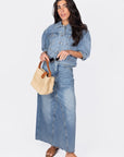 NAYELI SKIRT (BLUE) - Skirt - Yakira Bella