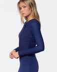 Noa Top (Navy Solid) - Top - Yakira Bella