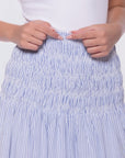 Noelle Skirt (Blue Stripe) - Skirt - Yakira Bella