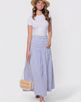 Noelle Skirt (Blue Stripe) - Skirt - Yakira Bella