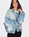 OVERSIZED DENIM JACKET (BLUE) - Top - Yakira Bella