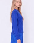 Oversized Sweater (Blue) - Top - Yakira Bella