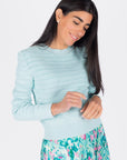 PAIGE TOP (LIGHT AQUA) - Top - Yakira Bella