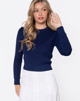 Paige Top (Navy) - Top - Yakira Bella