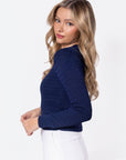 Paige Top (Navy) - Top - Yakira Bella