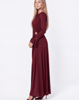 Paolina Dress (Burgundy) - Dress - Yakira Bella