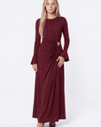 Paolina Dress (Burgundy) - Dress - Yakira Bella